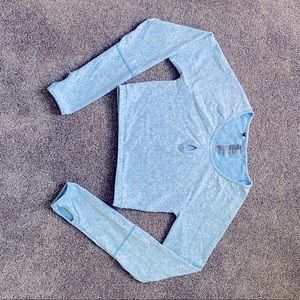 NWOT. Gym Shark Workout Long Sleeve Crop Top.
